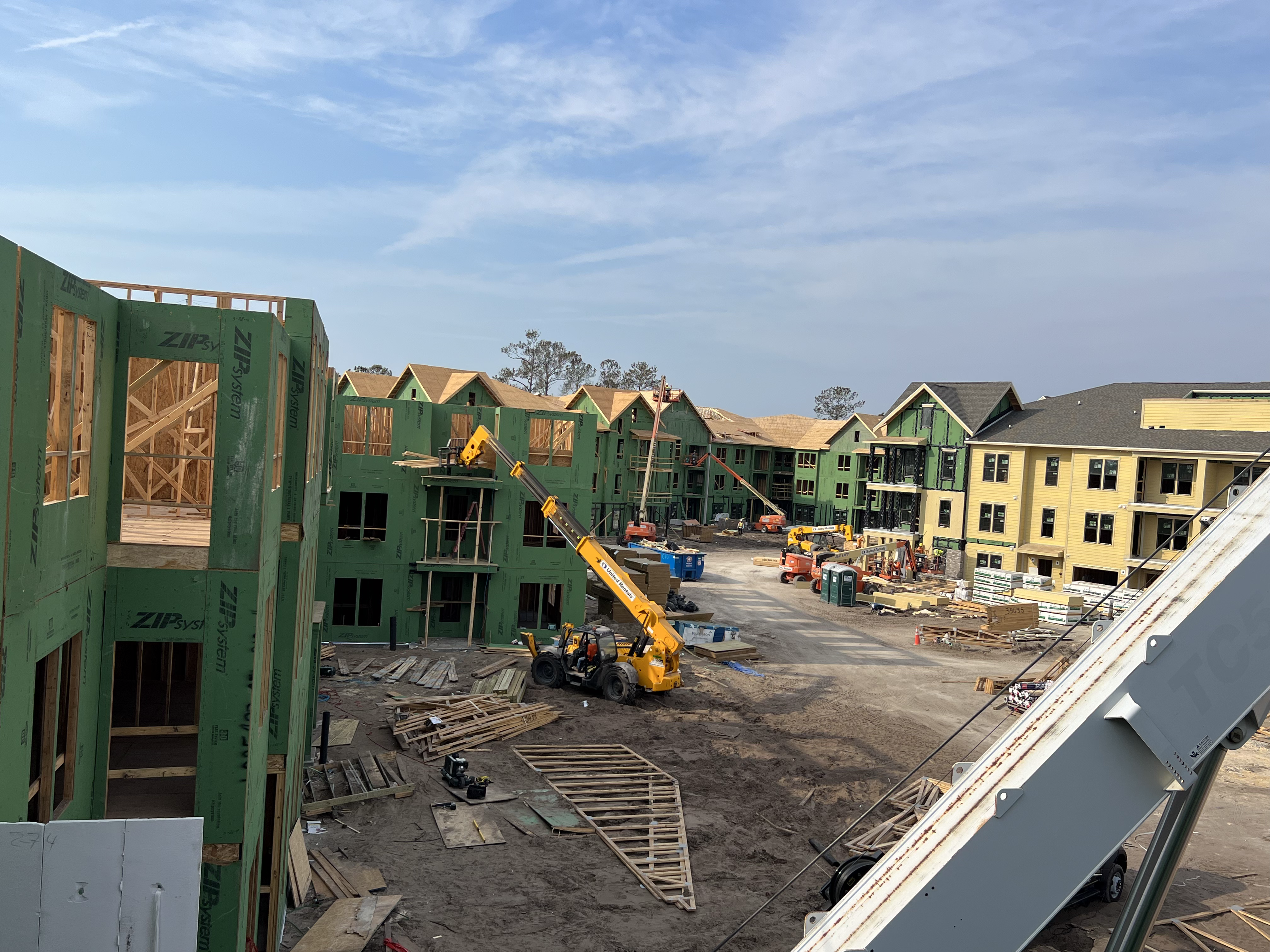 EJT Framing Inc. active jobsite — Jacksonville, FL framing contractor