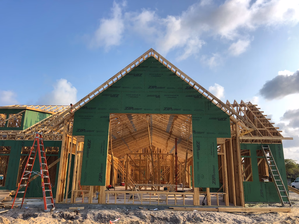 ZIP System sheathing installation in Jacksonville, FL — EJT Framing Inc.